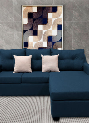 Sala Esquinera El Bazar Store Hermes Azul marino 225x165 cm, Lado Izquierdo y derecho, Lino nacional