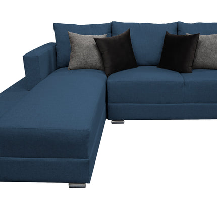 Sala Esquinera El Bazar Store Aston 260x200 cm Azul Marino lino nacional