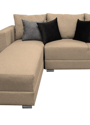 Sala Corbel - Esquinera en "U" Beige, 200x315x255 cm, 4 salas en 1, El Bazar Store