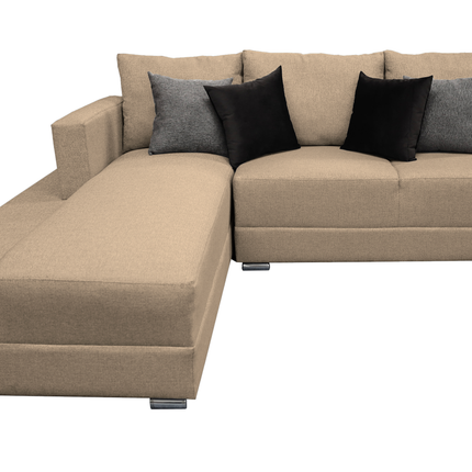 Sala Corbel - Esquinera en "U" Beige, 200x315x255 cm, 4 salas en 1, El Bazar Store