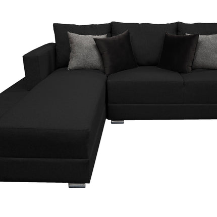 Sala Esquinera El Bazar Store Aston 260x200 cm Negro lino nacional