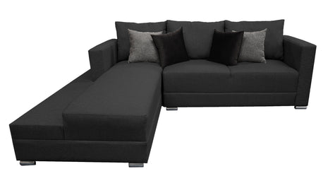 Sala Esquinera El Bazar Store Aston 260x200 cm - Gris Oxford, lino nacional