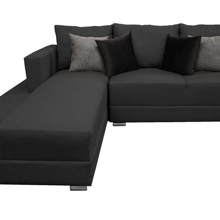 Sala Corbel - Esquinera en "U" Gris Oxford, 200x315x255 cm, 4 salas en 1, El Bazar Store
