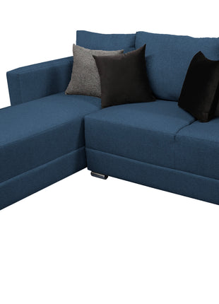 Sala Esquinera El Bazar Store Aston 260x200 cm Azul Marino lino nacional