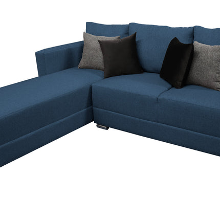 Sala Esquinera El Bazar Store Aston 260x200 cm Azul Marino lino nacional