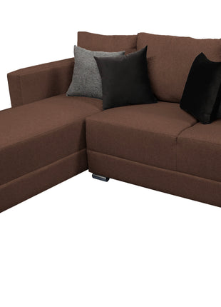 Sala Esquinera El Bazar Store Aston 260x200 cm Chocolate lino nacional