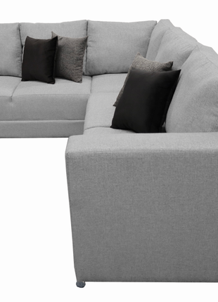 Sala esquinera Bazar Store Tempo Gris plata 215 x 255 cm  Lino nacional