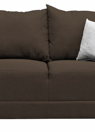 Love seat El Bazar Store Atlanta Lino Chocolate 2 plazas Modular Moderno