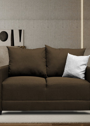 Love seat El Bazar Store Atlanta Lino Chocolate 2 plazas Modular Moderno
