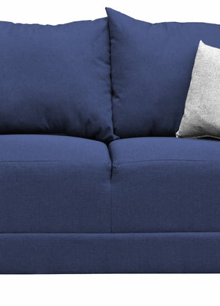 Love seat El Bazar Store Atlanta Lino Azul Marino 2 plazas Modular Moderno