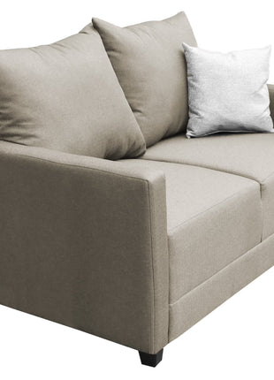 Love seat El Bazar Store Atlanta Lino Beige 2 plazas Modular Moderno
