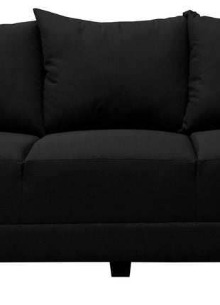 Sofa El Bazar Store Atlanta Lino Negro 3 plazas Modular Moderno