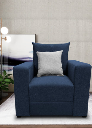 Sillon El Bazar Store Miami Lino Azul marino 1 Plaza, Modular, Moderno, Sala