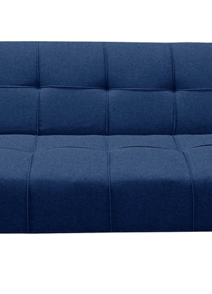 Sofá Cama Reclinable New York Lino Azul Marino Futon 3 Posiciones, El Bazar Store