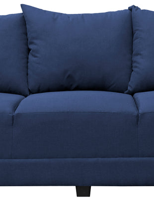 Sofa El Bazar Store Atlanta Lino Azul Marino 3 plazas Modular Moderno