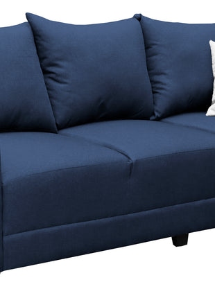 Sofa El Bazar Store Atlanta Lino Azul Marino 3 plazas Modular Moderno