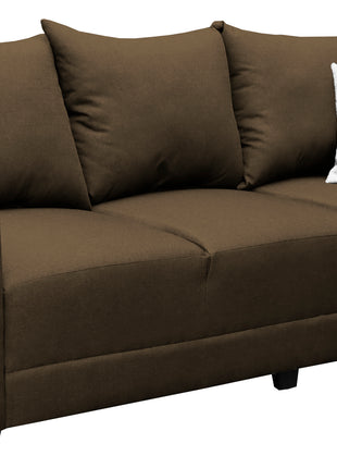 Sala Modular 3-2-1 El Bazar Store Atlanta Lino Chocolate Sofa Love seat sillón