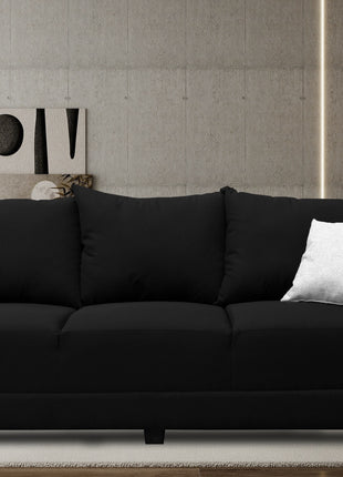 Sofa El Bazar Store Atlanta Lino Negro 3 plazas Modular Moderno
