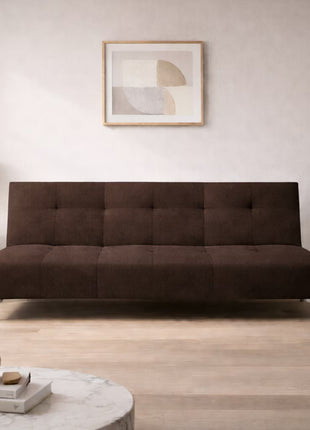 Sofá Cama Reclinable Vegas terciopelo Rosa, Futon 3 Posiciones, El Bazar Store
