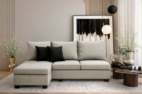 Sala Esquinera El Bazar Store Bergen Beige 180x140 cm Lado derecho e Izquierdo Lino nacional
