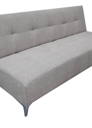 Sofá Cama Reclinable Vegas Lino Plata Futon 3 Posiciones, El Bazar Store