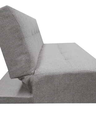 Sofá Cama Reclinable Vegas Lino Plata Futon 3 Posiciones, El Bazar Store