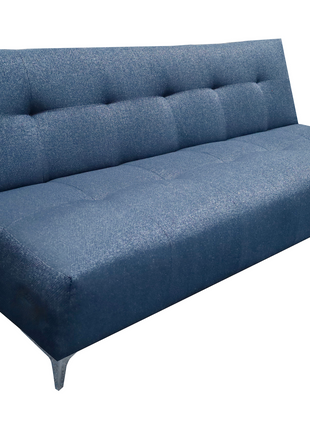 Sofá Cama Reclinable El Bazar Store Vegas Lino Azul Marino Futon 3 Posiciones