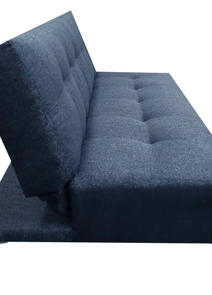 Sofá Cama Reclinable El Bazar Store Vegas Lino Azul Marino Futon 3 Posiciones