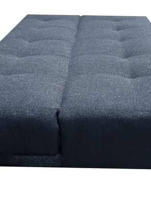 Sofá Cama Reclinable El Bazar Store Vegas Lino Azul Marino Futon 3 Posiciones