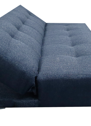 Sofá Cama Reclinable El Bazar Store Vegas Lino Azul Marino Futon 3 Posiciones