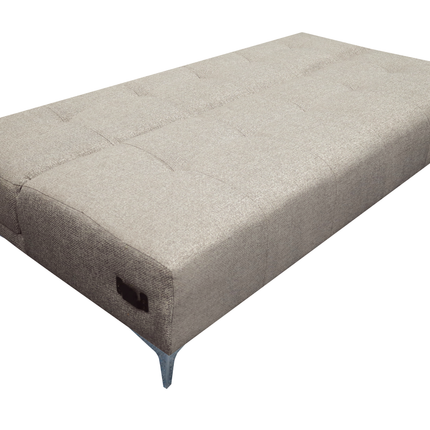 Sofá Cama Reclinable Vegas Lino Beige Futon 3 Posiciones, El Bazar Store