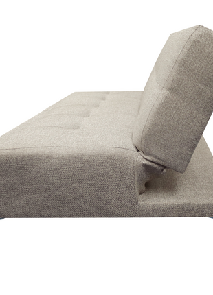 Sofá Cama Reclinable Vegas Lino Beige Futon 3 Posiciones, El Bazar Store