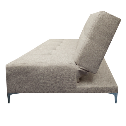 Sofá Cama Reclinable Vegas Lino Beige Futon 3 Posiciones, El Bazar Store