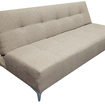 Sofá Cama Reclinable Vegas Lino Beige Futon 3 Posiciones, El Bazar Store