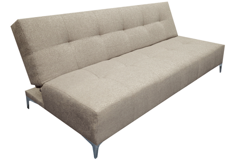 Sofá Cama Reclinable Vegas Lino Beige Futon 3 Posiciones, El Bazar Store