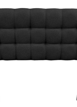 Cabecera El Bazar Store Linq King Size Gris Oxford Abotonada Ajuste de altura