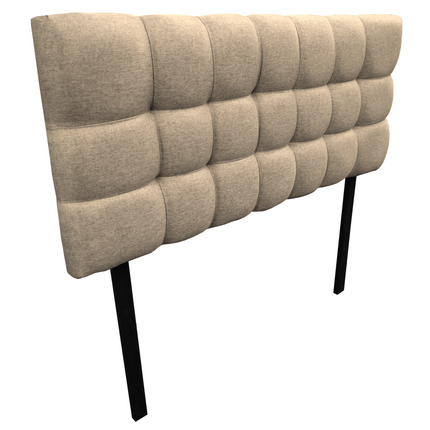 Cabecera El Bazar Store Linq King Size Beige, Ajuste de altura