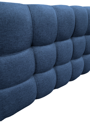 Cabecera El Bazar Store Linq Matrimonial Azul marino, Ajuste de altura