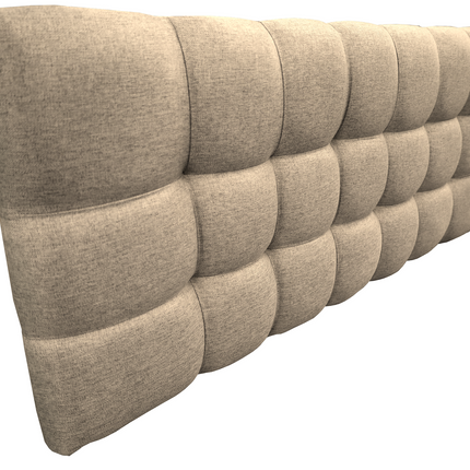 Cabecera El Bazar Store Linq King Size Beige, Ajuste de altura