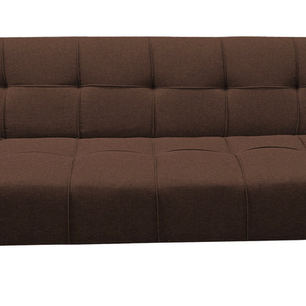 Sofá Cama Reclinable New York Lino Chocolate Futon 3 Posiciones, El Bazar Store