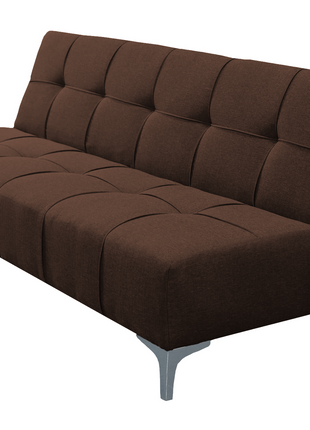 Sofá Cama Reclinable New York Lino Chocolate Futon 3 Posiciones, El Bazar Store