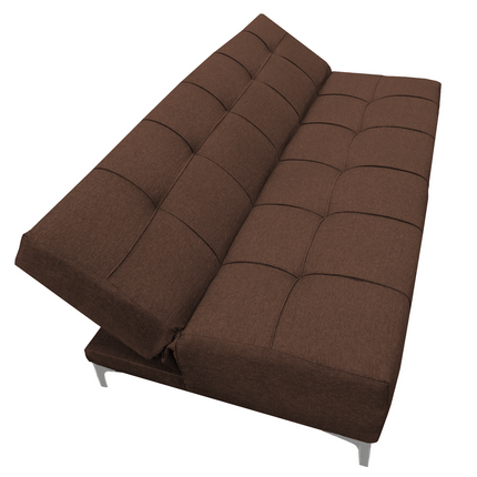 Sofá Cama Reclinable New York Lino Chocolate Futon 3 Posiciones, El Bazar Store
