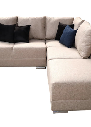 Sala Esquinera El Bazar Store Frigg 230x150 cm, Tela Lino nacional, Modular