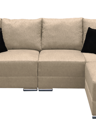 Sala Esquinera El Bazar Store Hades Beige 300x85 cm, Tela Lino nacional, Modular