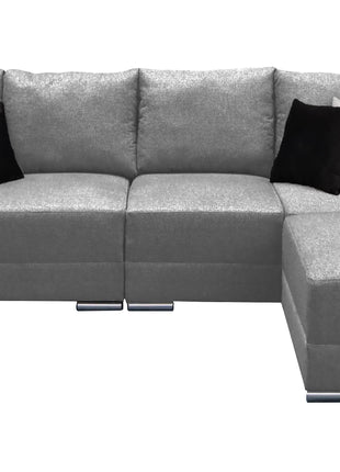 Sala Artemis - Esquinera Modular en "U" Plata, 230x300 cm, 4 salas en 1, El Bazar Store