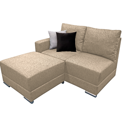 Sala Esquinera Modular El Bazar Store Artemis Beige 230x300 cm, Derecha ó Izquierda, Tela Lino nacional