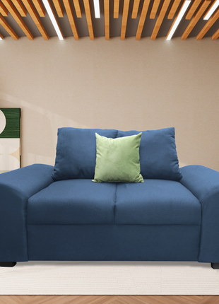Love seat El Bazar Store Islandia Lino Azul marino 2 plazas, Modular, Moderno, Sala