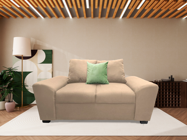 Love seat El Bazar Store Islandia Lino Beige 2 plazas, Modular, Moderno, Sala