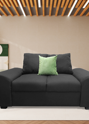 Love seat El Bazar Store Islandia Lino Gris oxford 2 plazas, Modular, Moderno, Sala