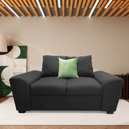 Love seat El Bazar Store Islandia Lino Gris oxford 2 plazas, Modular, Moderno, Sala